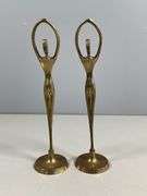 Vintage Brass Ballerina Figurines