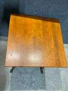 Wooden Side Table With Ornate Legs and Claw Feet