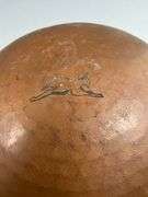 Mid-Century Native-Inspired Copper and Natural Hide Hand Drum
