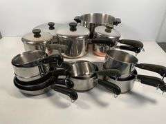 Revere Ware Stainless Steel Cookware Set with Copper Bottoms