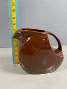 Fiesta Brown Disk Water Pitcher 7”