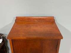 Wooden Music Cabinet With Single Door and Shelves