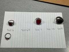 Four Sterling Silver Rings, Marked 925, Sizes 6, 7, and 8