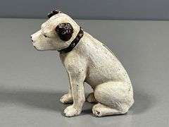 Cast Iron Dog Bank with Collar Design