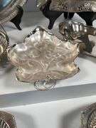 Silver-Plated  and Silver Toned Trays and Dishes by Multiple Makers
