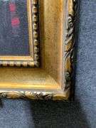 Painting on Board Signed ‘Behrens’ in Ornate Frame