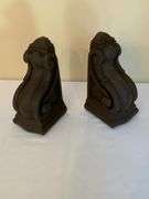 Painted Wooden Corbels with Decorative Scrollwork