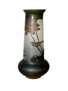 Gallé Signed Cameo Glass Vase, Posthumous Production (ca. 1904–1936)