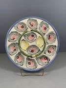 Tika by Lotus International 13-Inch Ceramic Oyster Plate