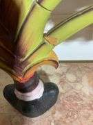 Handcrafted Wooden Palm Sculpture with Removable Leaves
