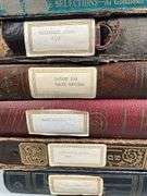 Six Vintage Record Albums with 78 RPM Records