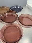 Corning and Pyrex Vision Glass Cookware in Pink, Amber and Purple