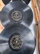 Over 30 Vintage 78 RPM Records with Assorted Labels and Sleeves