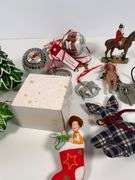 Christmas Tree Ornaments Including Glass Baubles and Figurines