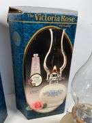 Lamplight Victoria Rose Oil Lamps with Original Boxes