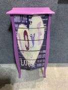 Purple Chest With Love-Heart Motif Front