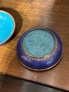 Cloisonné Enamel Lidded Box with Floral Design