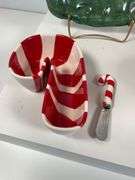 Christmas Themed Ceramic Serveware Including Santa Plates, Glass Bowl, and More