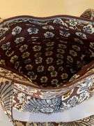 Vera Bradley Slate Blooms Tote Bag with Interior Pockets