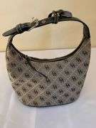 Dooney & Bourke Monogrammed Shoulder Bag With Logo Charm
