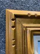Double-Image Lenticular Religious Artwork in Gold-Toned Frame