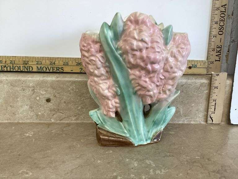 VINTAGE MC COY PINK HYACINTH VASE