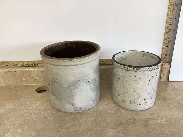 2 ANTIQUE CROCKS