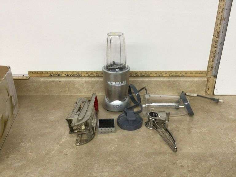 NUTRI BULLET, FRY CUTTER, AND HAND HELD GRATER SHREDDER - Currie ...