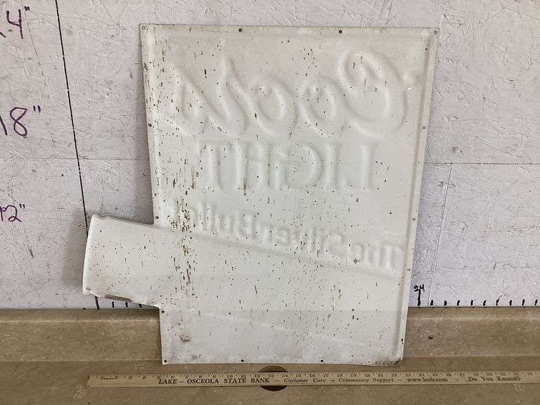 COORS LIGHT "THE SILVER BULLET" SIGN (23" x 24")