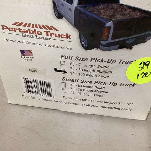 NEW PORTABLE FULL SIZE TRUCK BED LINER (SIZE LARGE)