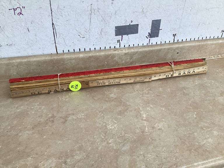 20 VINTAGE YARD STICKS