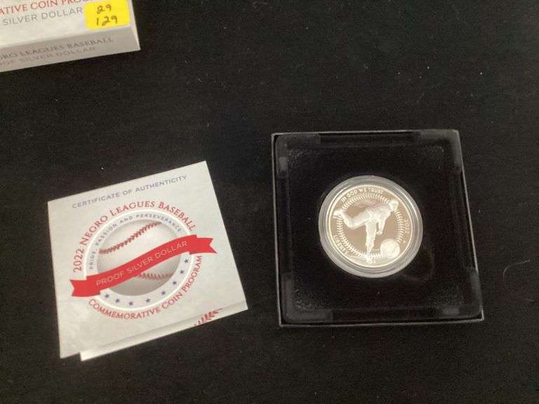 2022 NEGRO LEAGUES BASEBALL COMMEMORATIVE COIN PROGRAM PROOF SILVER DOLLAR