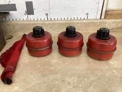VINTAGE FLARE & SMUDGE POT SIGNAL KIT IN METAL BOX