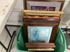 VARIOUS FRAMED WALL ART AND WOODEN ART WALL CLOCK