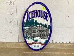 OVAL ICEHOUSE BEER SIGN (21" x 31")
