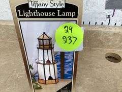 TIFFANY STYLE LIGHTHOUSE LAMP