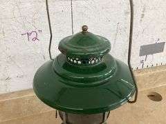 GREEN COLEMAN BIG HAT LANTERN DATED 8/1962