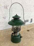 GREEN COLEMAN BIG HAT LANTERN DATED 8/1962