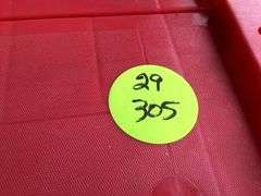 7 VARIOUS SIZE PLASTIC STORAGE BINS