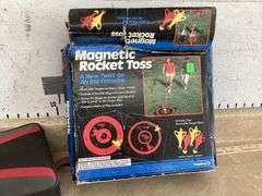 NEW IN THE BOX HALEX CROQUET & MAGNETIC ROCKET TOSS GAME