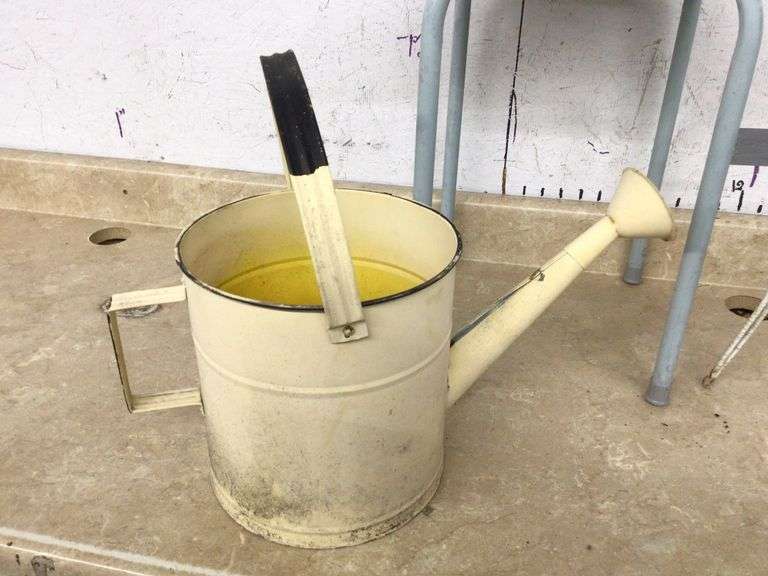 WATERING CAN PLANTER & 2 PLANT STANDS