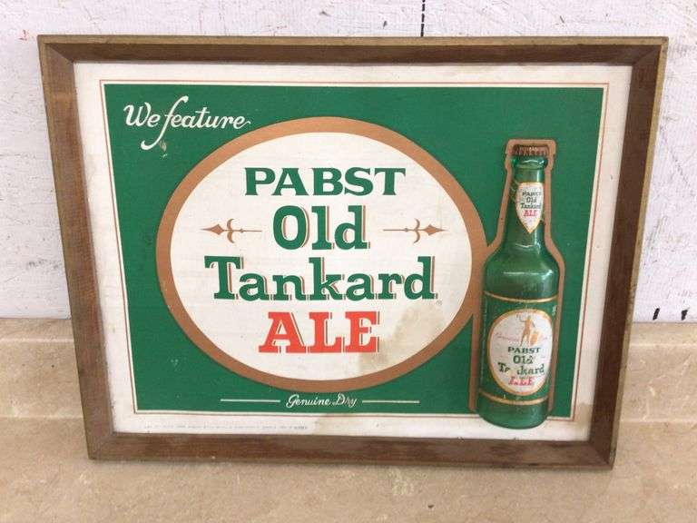 PABST OLD TANKARD ALE BEER SIGN
