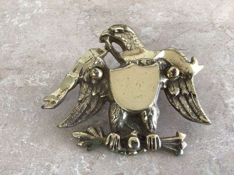 BRASS EAGLE DOOR KNOCKER PULL-MISSING PIECE