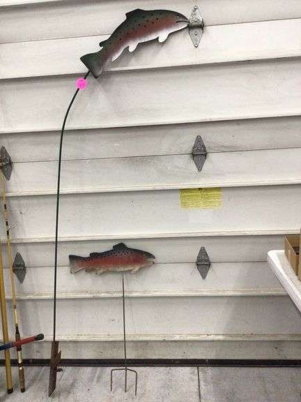 HEAVY DUTY METAL FISH LAWN ORNAMENTS
