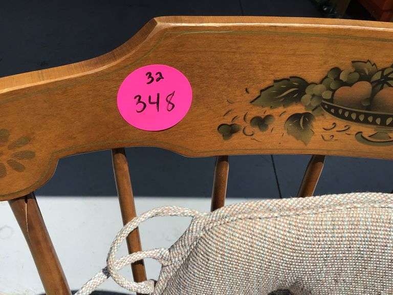 VINTAGE MAPLE ROCKING CHAIR WITH CUSHIONS