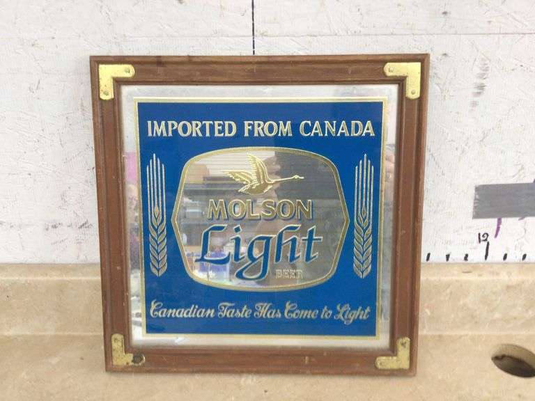 MOLSON LIGHT BEER MIRROR