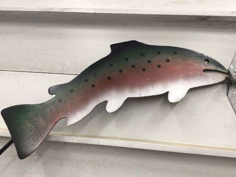 HEAVY DUTY METAL FISH LAWN ORNAMENTS