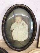 ANTIQUE OVAL PICTURE FRAMES WITH ROUNDED GLASS