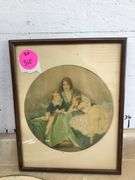 ANTIQUE OVAL PICTURE FRAMES WITH ROUNDED GLASS