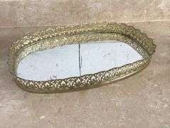TRAY OF BIRD & VANITY ITEMS-WINGS BROKEN ON TRINKET BOX